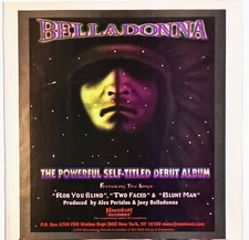 JOEY BELLADONNA~DEBUT~ANTHRAX~ORIG 1995 ALBUM PROMO~PRINT AD ADVERT POSTER PINUP