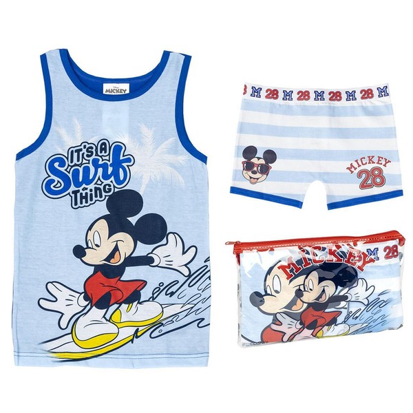 Bracciali Pyjamas Single Jersey T-Shirt Mickey Mouse BLU – 3 Jahre | Jungen-image