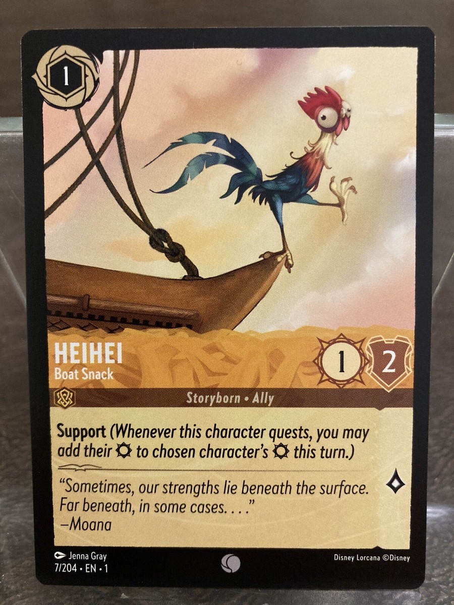 HEIHEI リーグプロモ psa10 【ロルカナ/Lorcana】 Disney Lorcana Non-Foil HeiHei Boat Snack Error/Errata