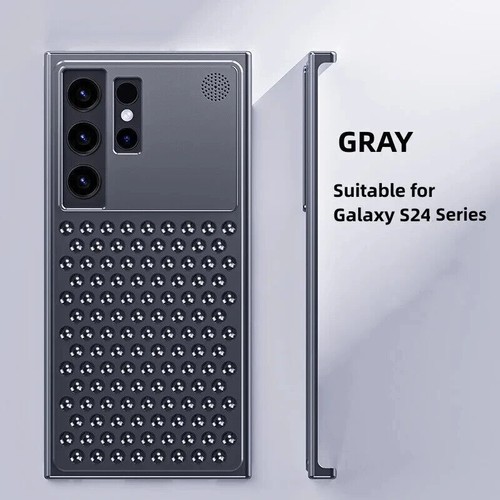 Funda de metal con orificios de enfriamiento para Samsung Galaxy S24 Ultra Aleación Aromaterapia Estuche - Imagen 25 de 26