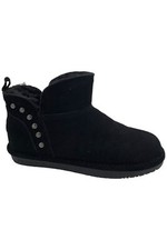 Bearpaw Annabelle Suede Boot with Water  Stain Repellent Black