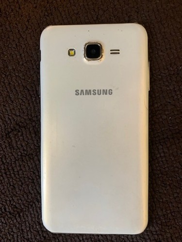Samsung Galaxy J7 White Smartphone Good Working Condition Factory Reset AS IS - Picture 3 of 5