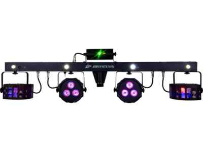 JB Systems - LED Party Bar - 2 Derbys + 2 Spots + 4 Strobes + Laser + Case
