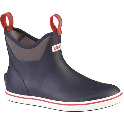 Xtratuf Ankle Deck Rubber Navy/Red Gummistiefel Neu