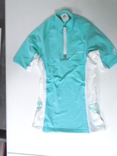 Lavacore Lavaskin Women's Short Sleeve Shirt Rash Size 6/2XS - GREEN/WHITE