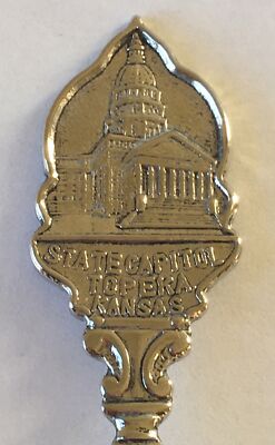 State Capitol Topeka Kansas Vintage Souvenir Spoon Collectible