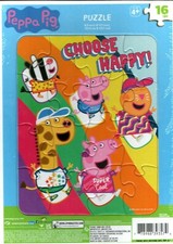 Peppa Pig Choose Happy - 16 Pieces Jigsaw Puzzle