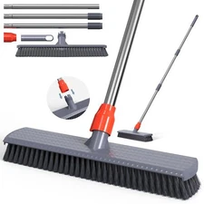 Push Broom Tub Floor Tile Broom Brush Lightweight Design For Cleaning Bathroom P