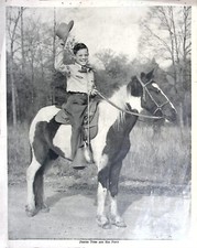 Vintage Justin Tubb and His Pony Country Music Promotional Photo