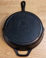 Lodge Cast Iron Skillet Frying Pan 8SK 10" Vintage Made in USA