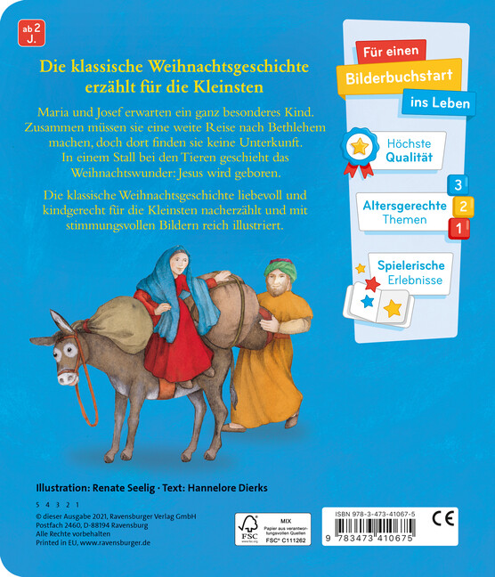 Thumbnail - Erzähl Mir Die Weihnachtsgeschichte Hannelore Dierks Buch 24 S.