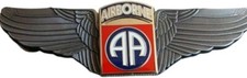 WW2 US ARMY 82ND AIRBORNE DIVISION PILOT WING BADGE INSIGNIA COMMEMORATIVE PIN