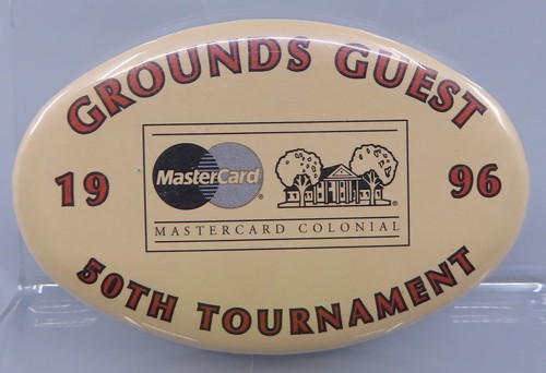 Mastercard Colonial 1996 Grounds Guest Badge LOT 50 Corey Pavin Champion - Picture 2 of 5
