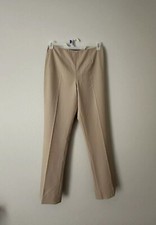 Ralph Lauren Black Label Straight Leg Pants Cream Business Hight Waisted Size 10