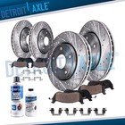 Front Rear Drilled Slotted Rotors Ceramic Brake Pad Kit for Nissan Maxima Altima