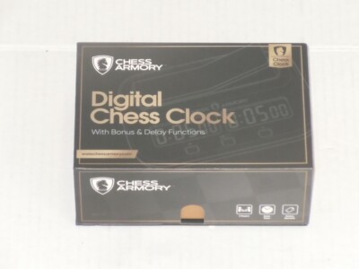 CHESS ARMORY DIGITAL CHESS CLOCK COMPLETE WORKING WITH BOX & INSTRUCTIONS