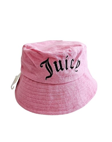 NWT Juicy Couture Pink Terry cloth Bucket Hat embroidery  display picture 2