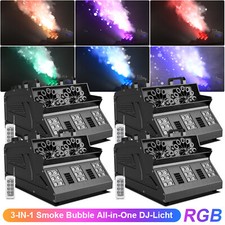 8x 2000W 3in1 Nebelmaschine Seifenblasenmaschine DMX Party Disco Fernbedienung