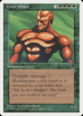 Magic MTG Tradingcard Chronicles 1995 Craw Giant