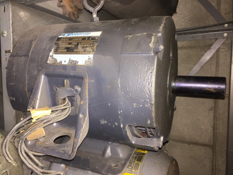 MARATHON 电动马达型号编号:EVN213TDR7026 1745 RPM 208-230/460VOLT 7.5HP — 第 2/2 张图片