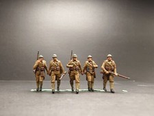 1/72 WWII French Army 5 Soldiers 3D Printing Painted Model