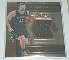 2017-18 Select Throwbacks Mirza Teletovic Jersey Card - Brooklyn Nets
