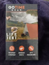 Go Time Gear Lightweight  Emergency Shelter/Survival Tent Paracord & Whistle