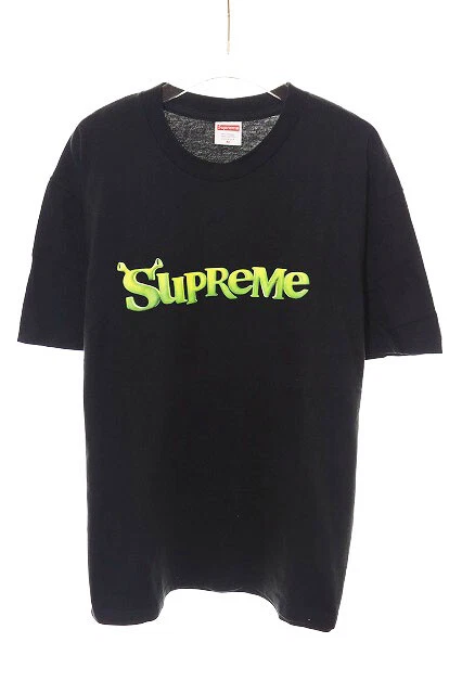 T shirt noir imprimé col rond M Supreme 21Aw Shrek
