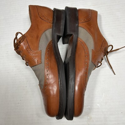 Johnston & Murphy Dattero Saddle Tan Wingtip Oxford Leather  display picture 1