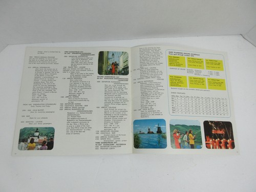 1973 Holland River Line Rhine Cruises promo travel brochure M.v. Pearl & Emerald - Imagen 6 de 8