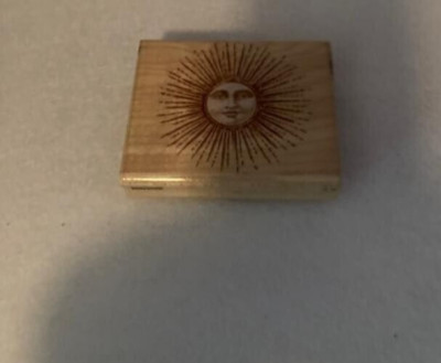 Rubber Stampede  -  Rubber Stamp - Beaming Sun - Large Size