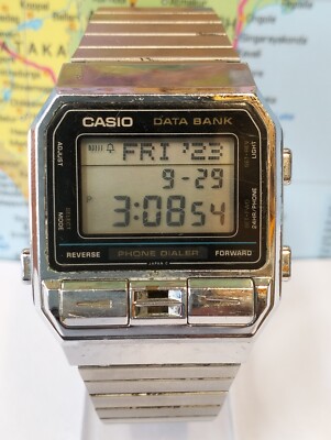 CASIO DATA BANK DIGITAL QUARTZ DBA-800 JAPAN MEN'S FULL WORKING