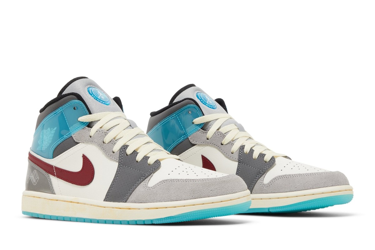 Nike Air Jordan 1 Mid Exploration Unit Retro Sneakers Men's FB1870