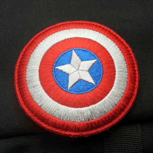 Captain America PATCHES BADGE USA ARMY EMBROIDERED Hook PATCH - Picture 2 of 6