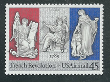 Scott # C-120...45 Cent...Posta Aerea...Rivoluzione Francese...4 Francobolli