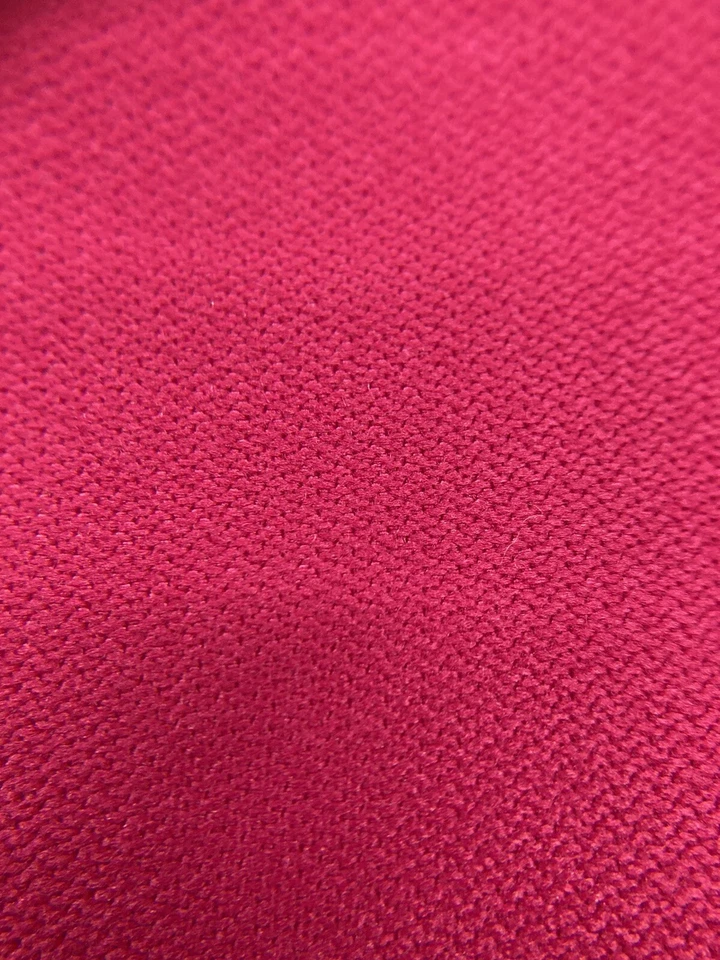 Vintage Crimson Tight Plain Weave Woven Fabric 1-1/2 Yards By 58” Wide - Image 3 of 4