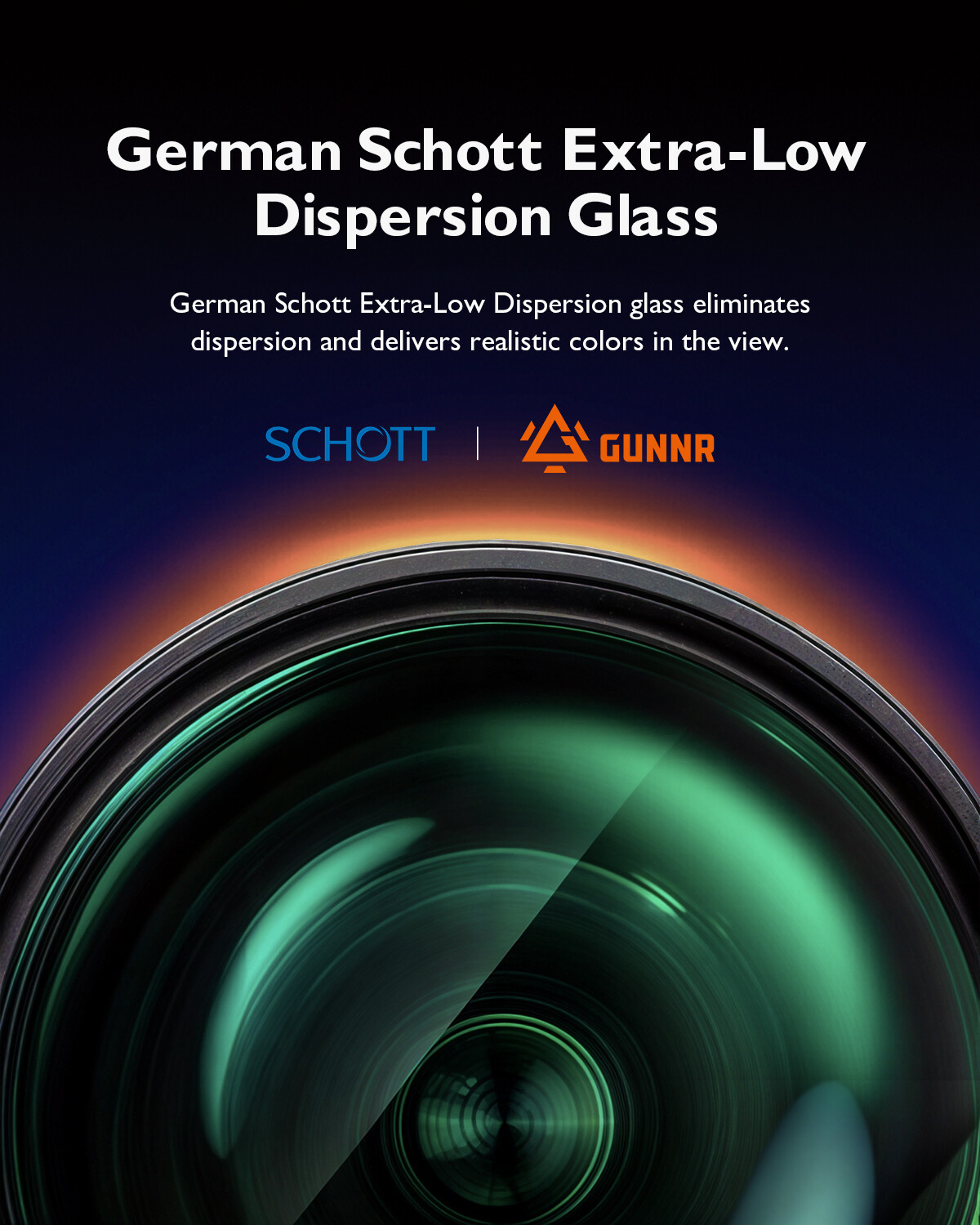 GUNNR Odin 1-10×28 FFP LPVO Rifle Scope MOA Reticle w Mount & Case | 34 mm Tube