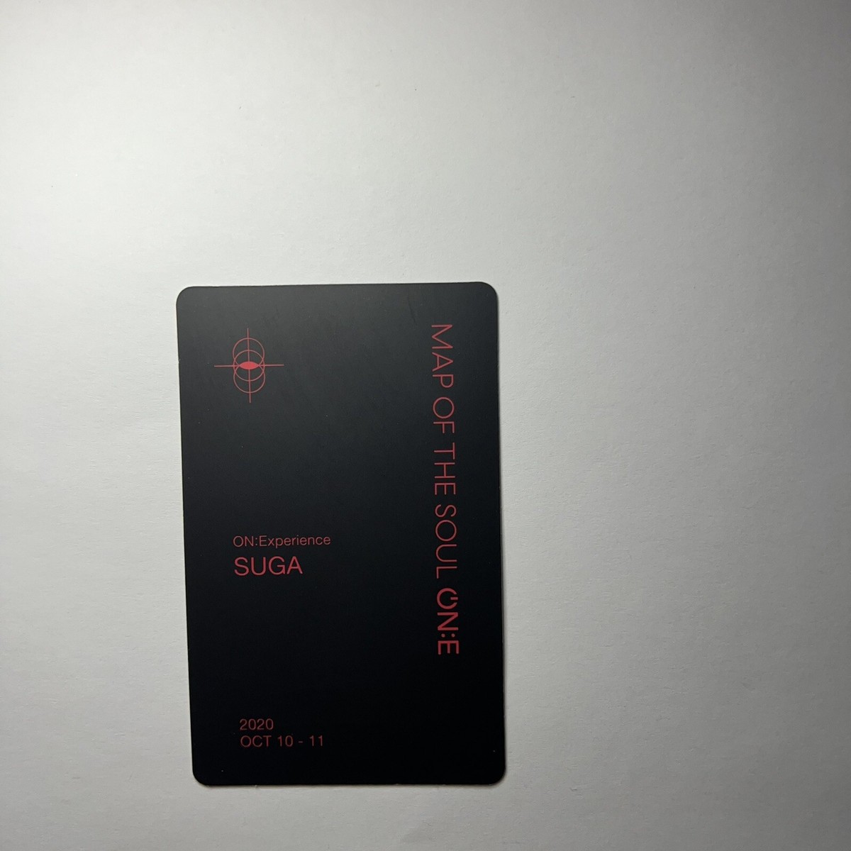 BTS BANGTAN SUGA Yoongi MAP OF THE SOUL MOS ONE ON:E DVD