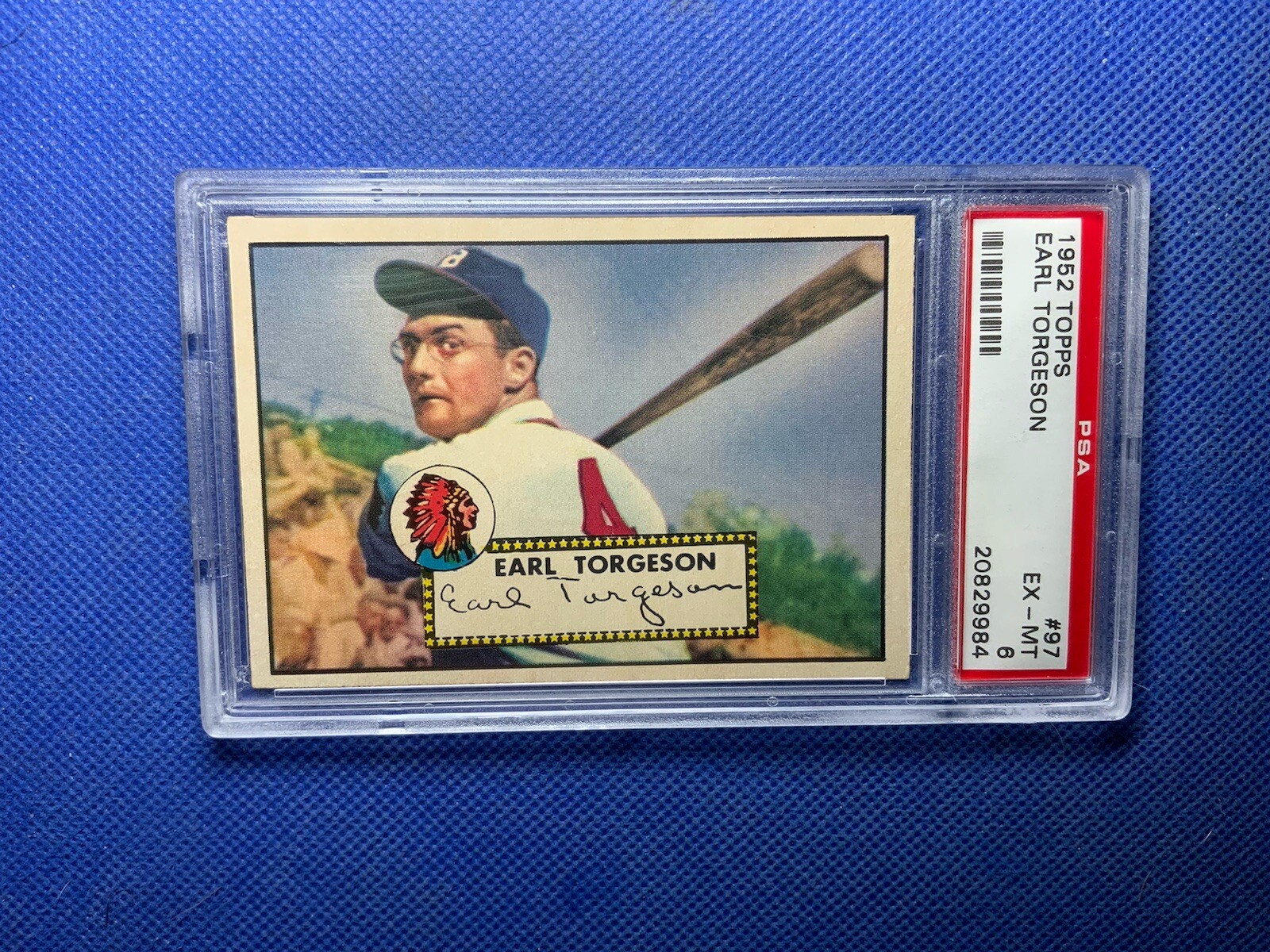 1952 Topps #97 Earl Torgeson (Red Backs)  ~ PSA 6