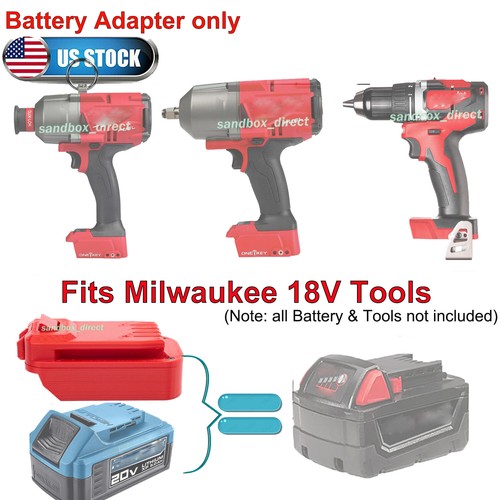 For hercules 20v li ion battery to for milwaukee 18v tools adapter
