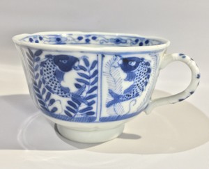 Qing Dynasty Kangxi Period Blue and White Kraak Porcelain Tea Cup 18th Century