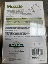 Petsafe Muzzle -XL Breeds- Black Padded for Comfort Adjustable MUZ-X-BLK