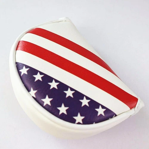 Magnetic Mid Mallet Putter Cover Head Cover Center Shafted Golf Putter Headcover - Picture 5 of 5