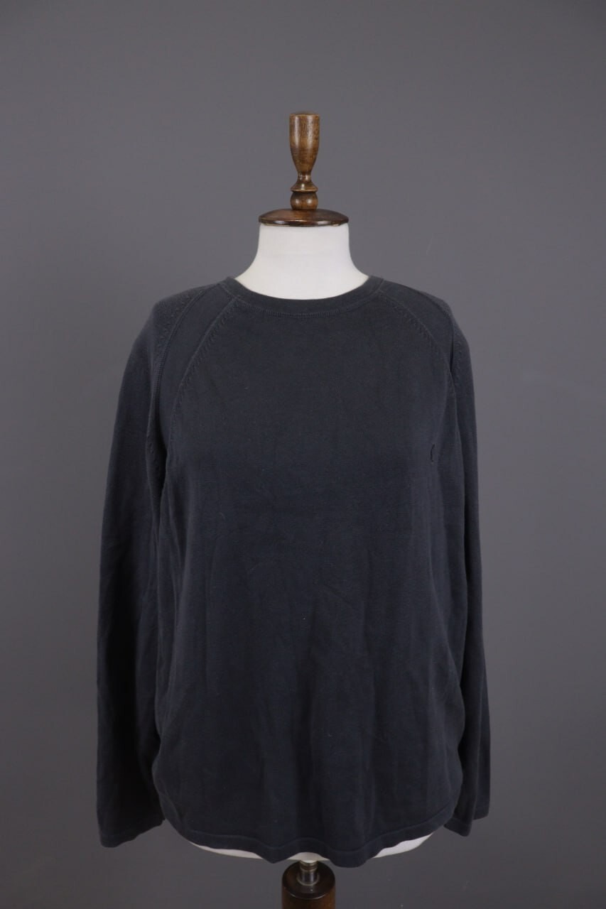 Maglione YSL YVES SAINT LAURENT grigio look a strati taglia XL