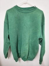 Vintage Men's Heavyweight Lee Longsleeve Pullover Size XL Made in USA Greem