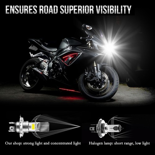 Ultra Hi/Low Beam White LED Bulb for Polaris 900 Switchback 2005-2006 Snowmobile - Picture 4 of 12
