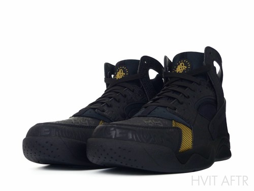 Nike Air Flight Huarache PRM Trash Talk Fab Five 5 schwarz gold Größe 9 686203-002 - Bild 4 von 10