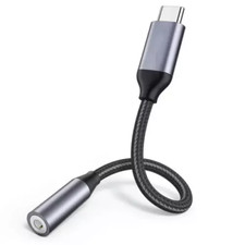 USB C auf AUX Adapter Typ C Kabel 3,5mm Klinke Handy Audio Musik Kopfhörer AUX