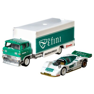 Hot Wheels Mazda 787B & Sakura Sprinter Team Transport Diecast Car