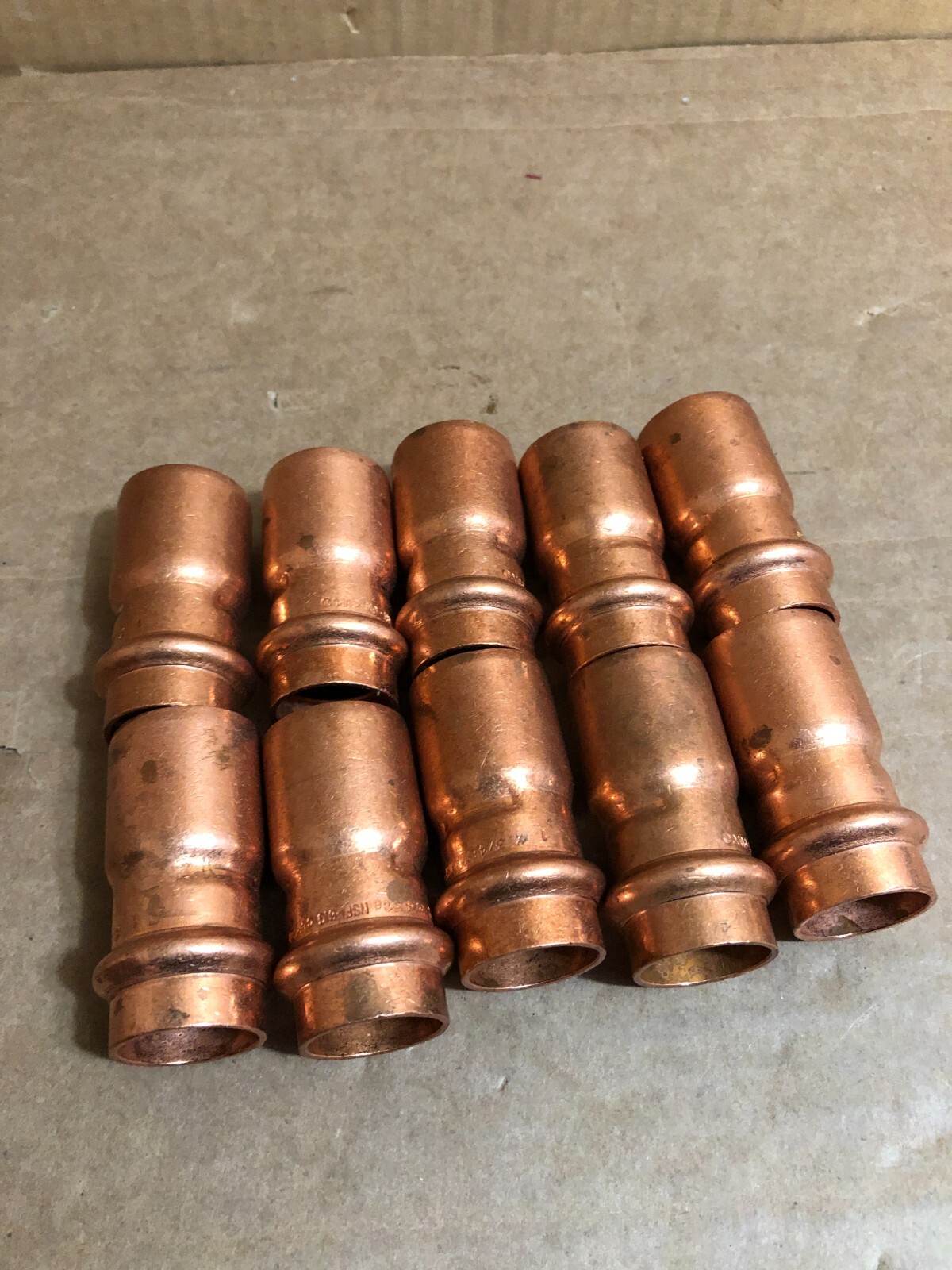 Apollo Press 10075148 818 1" x 3/4" Small Diameter Copper Reducer Bag of 10
